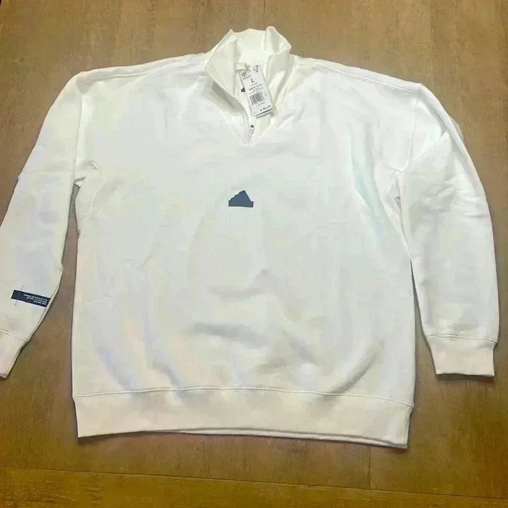 Adidas 1/2 zip sweatshirt size Large, NWT